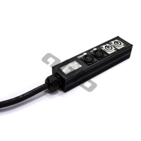 Stagebox  spliter 2x DMX + 2x 230v hybryda